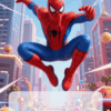 spiderman pozivnica za rodjendan grad dizajn