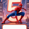 decija spider pozivnica 5 rodjendan akcija grad dizajn