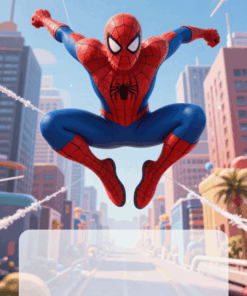 spiderman city pozivnica rodjendan deca dizajn