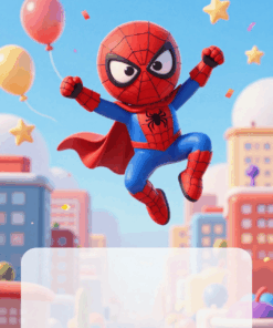 cute spiderman pozivnica rodjendan deca baloni cartoon